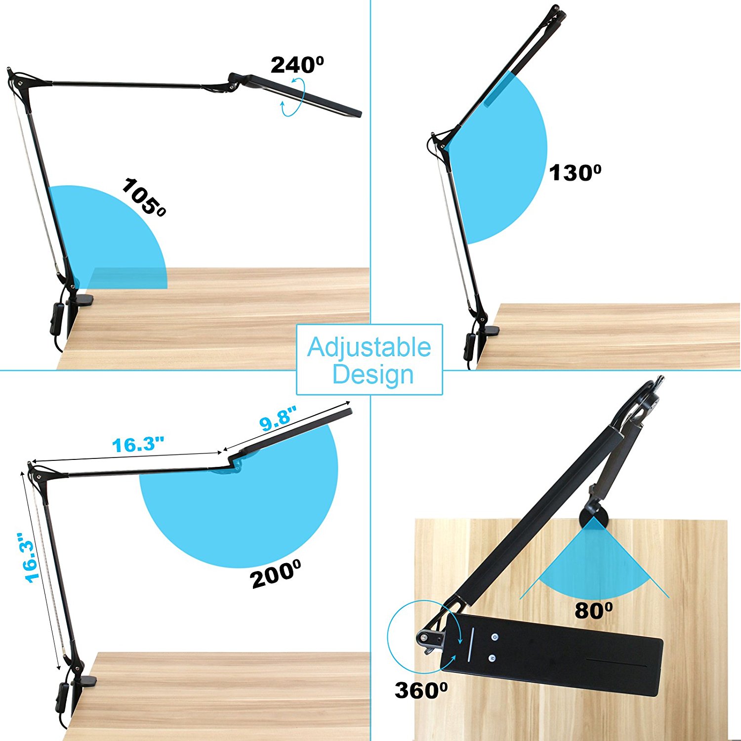 Byb e476 metal architect led desk lamp cheap