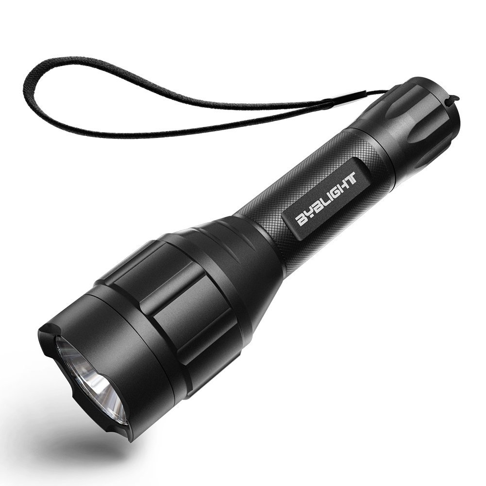 BYBLIGHT Rechargeable LED Torch Super Bright 800 Lumen Adjustable Focus with 