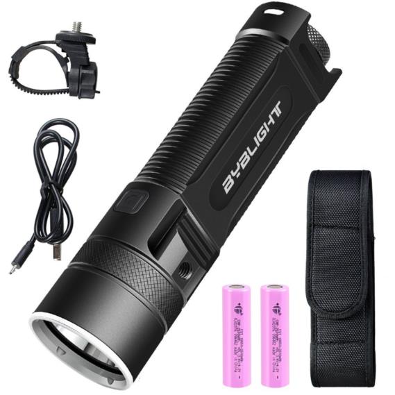 BYBLIGHT F13 LED Flashlight, Rechargeable Bike Light,1000 Lumens Cree